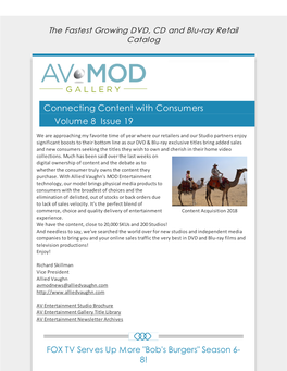 Connecting Content with Consumers Volume 8 Issue 19