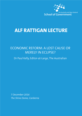 Alf Rattigan Lecture