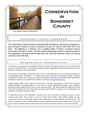 Conservation in Somerset County Book