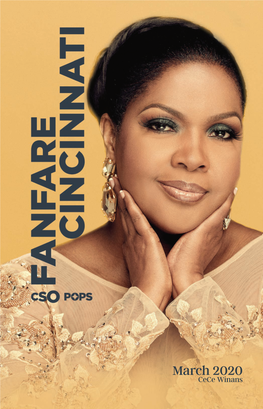 March 2020 Cece Winans Oxford Proudly Supports the Cincinnati Symphony Orchestra