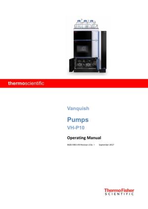 Vanquish – Binary Pump F VH-P10 – Operating Manual