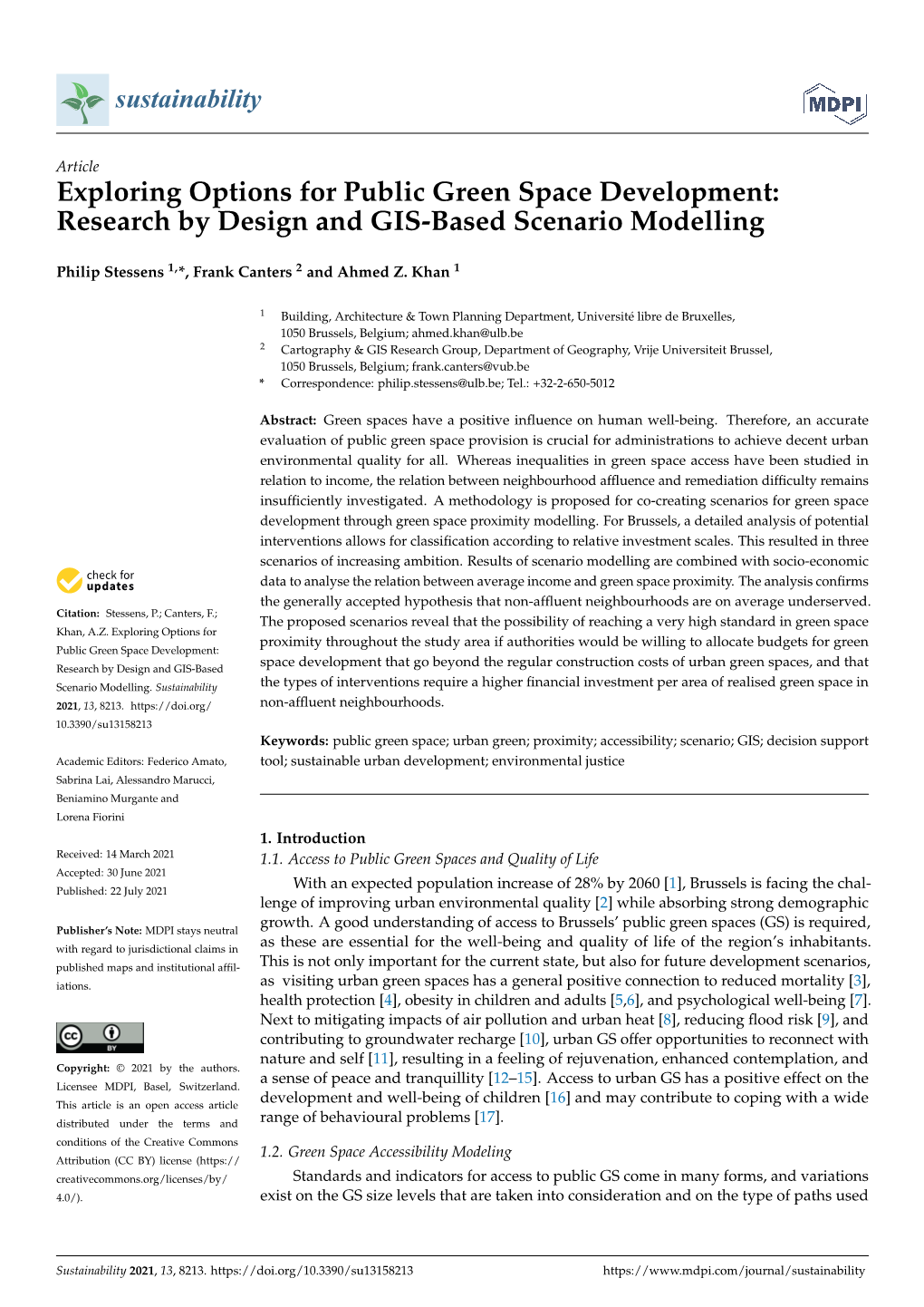 Research by Design and GIS-Based Scenario Modelling