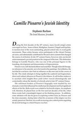 Camille Pissarro's Jewish Identity