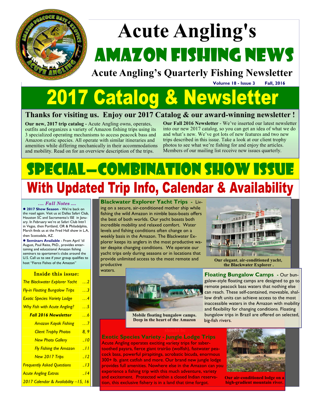 Amazon Fishing News