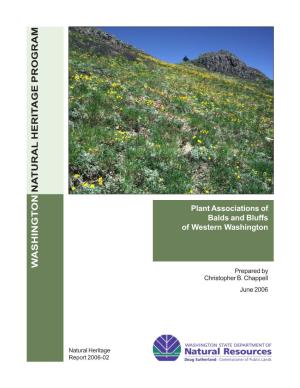Plant Associations of Balds and Bluffs of Western Washington