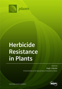 Herbicide Resistance in Plants • Hugh J