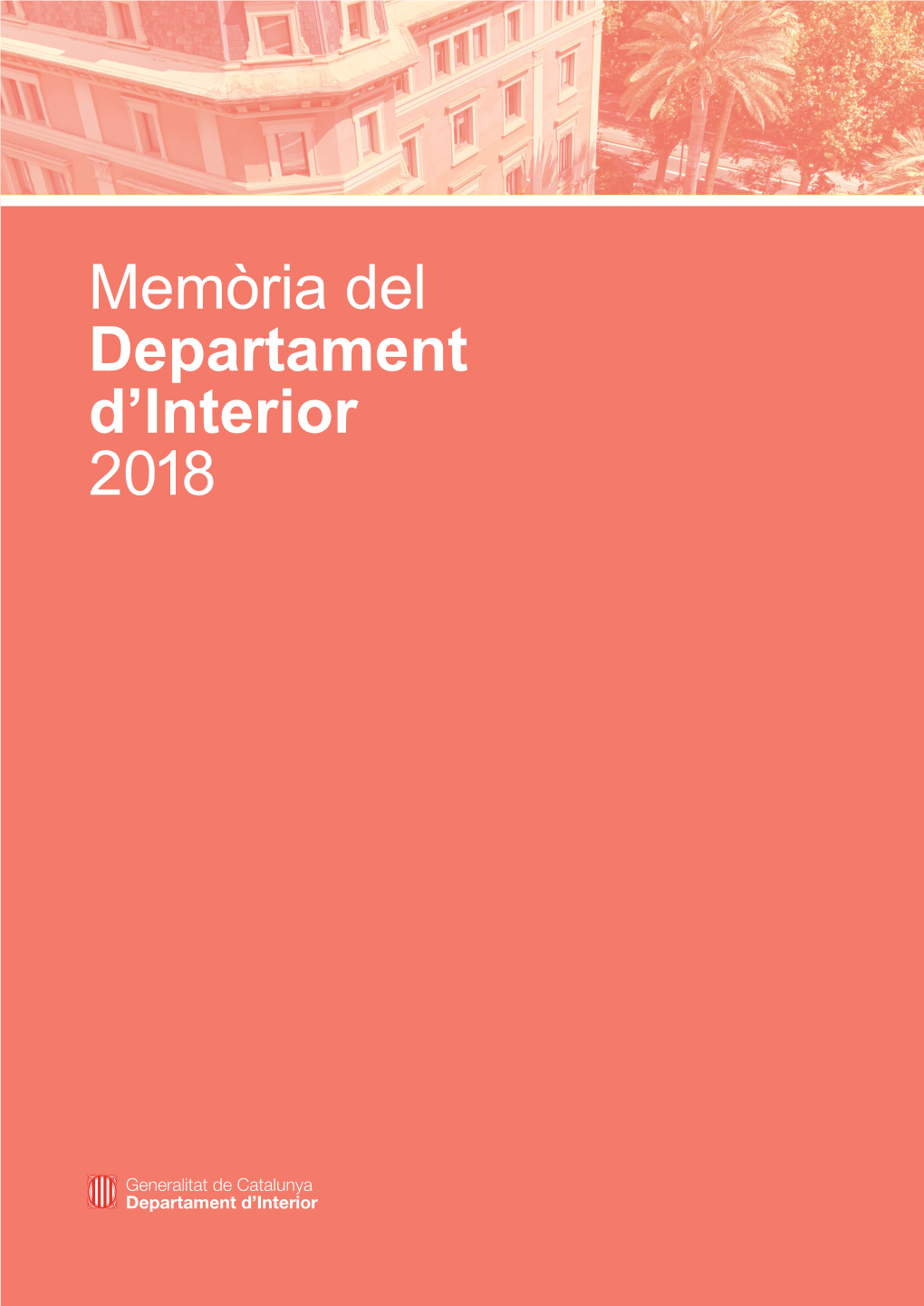 Memòria Del Departament D'interior 2018