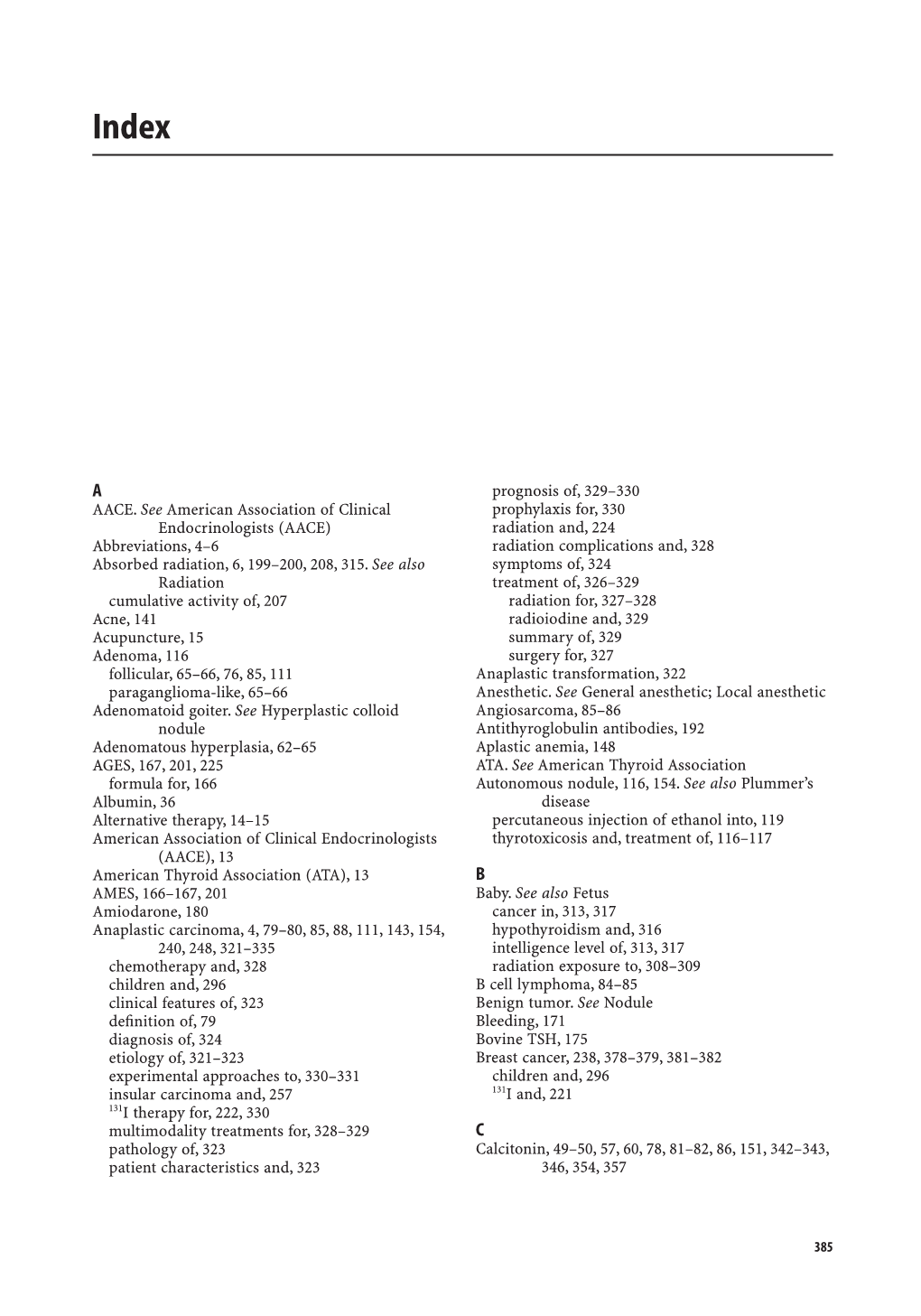 (AACE) Abbreviations, 4–6 Absorbed Radiation, 6, 199–200, 208, 3