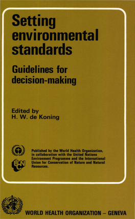 Setting Environmental Standards Guidelines for Decision-Making