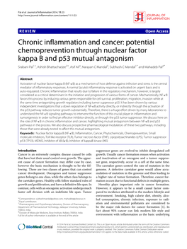 Chronic Inflammation and Cancer