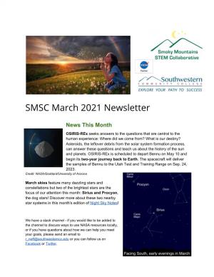SMSC March 2021 Newsletter