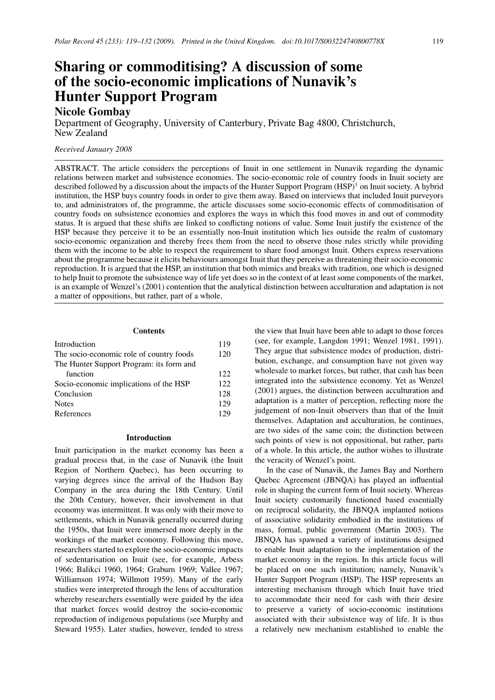 Sharing Or Commoditising? a Discussion of Some of the Socio