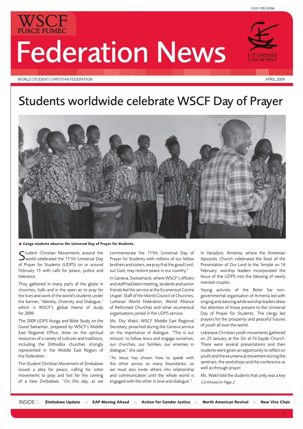 WSCF Federation News 2009-04