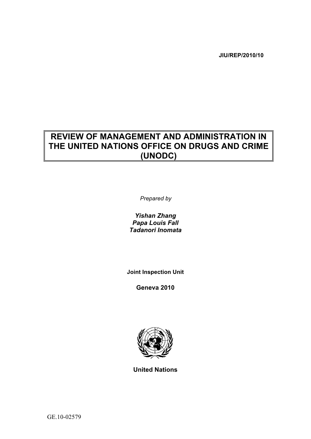 A 355 UNODC Review