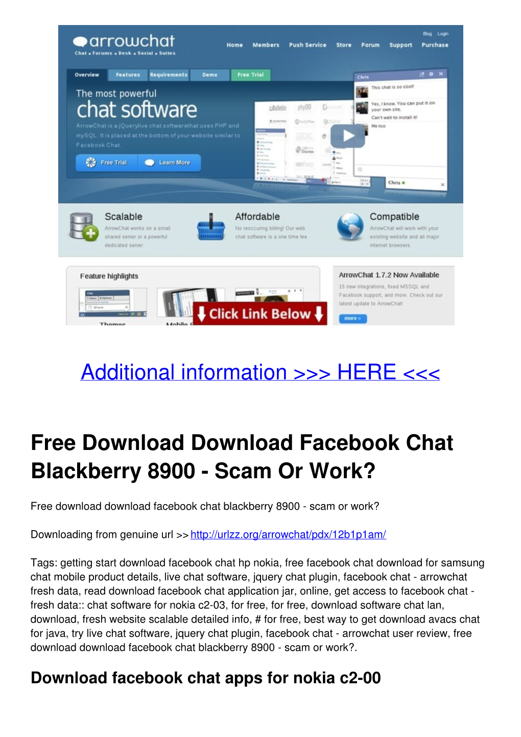 Free Download Download Facebook Chat Blackberry 8900 - Scam Or Work?