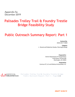 Palisades Trolley Trail & Foundry Trestle Bridge Feasibility Study