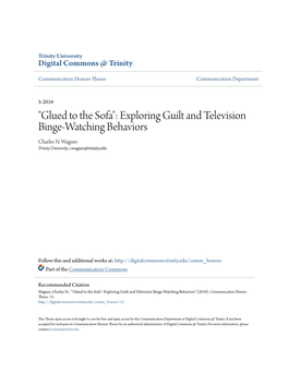 Exploring Guilt and Television Binge-Watching Behaviors Charles N