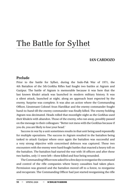 The Battle for Sylhet