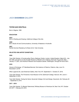 Jack Shainman Gallery