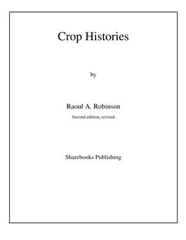 Crop Histories