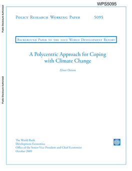 A Polycentric Approach for Coping with Climate Change