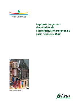 Rapport De Gestion Des Services 2020