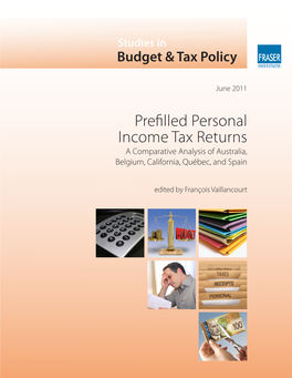 Prefilled Personal Income Tax Returns a Comparative Analysis of Australia, Belgium, California, Québec, and Spain