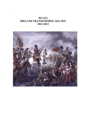 Handbook HI2123 Ireland Transformed 2013