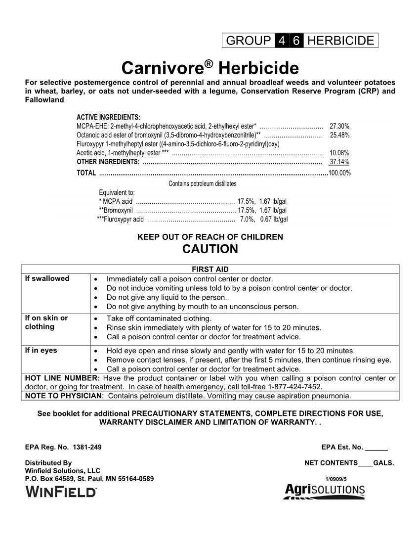 Carnivore® Herbicide