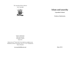 Islam and Anarchy a Paradox to Know
