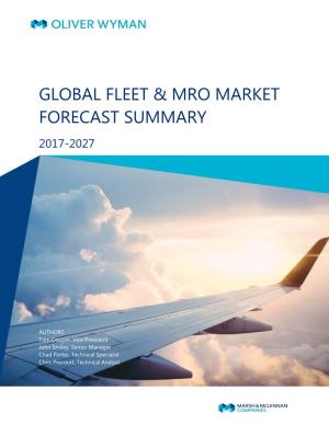 Global Fleet & Mro Market Forecast Summary