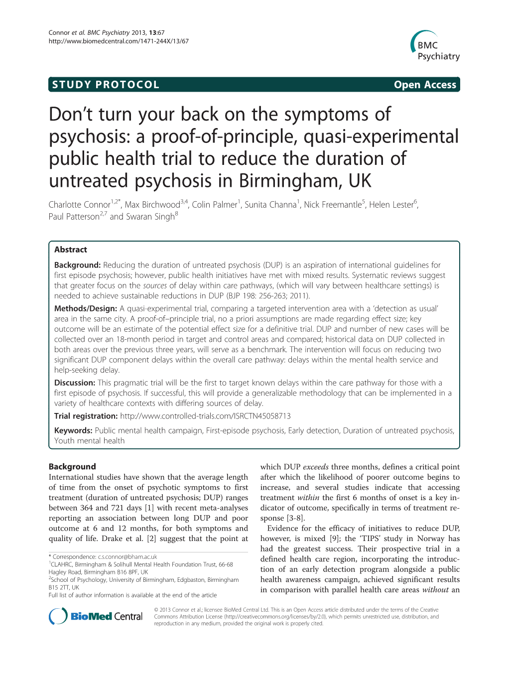 Don T Turn Your Back on the Symptoms of Psychosis: A