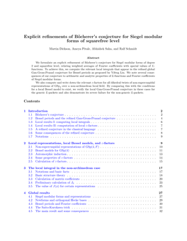 Explicit Refinements of Böcherer's Conjecture for Siegel Modular Forms