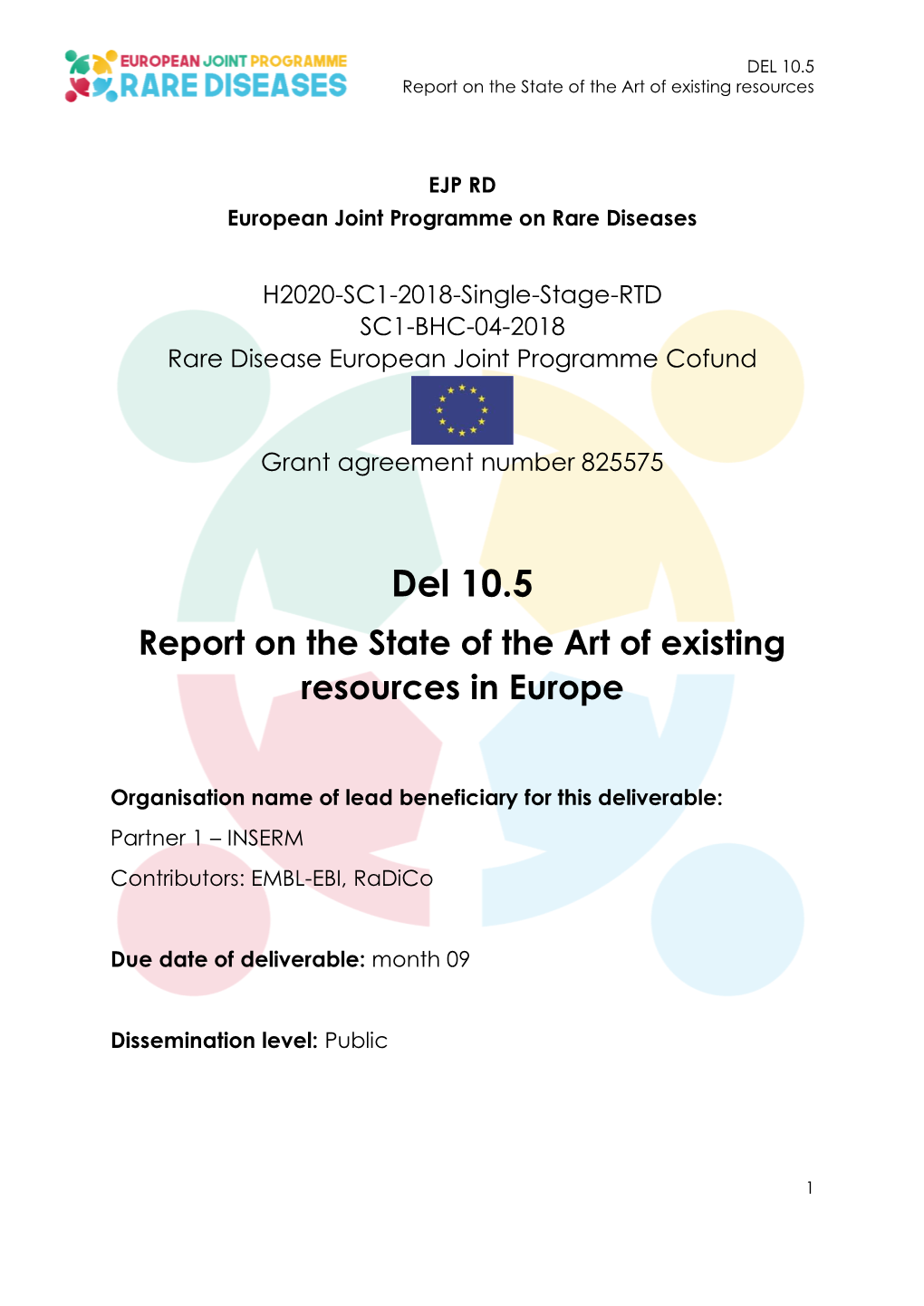 D10.5 Report on the State of the Art of Existing Resources in Europe