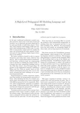 A High-Level Pedagogical 3D Modeling Language and Framework