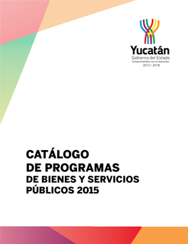 Catálogo De Programas De Bienes Y Servicios Públicos 2015