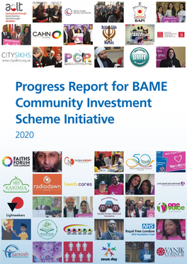 BAME Community Investment Scheme Initiative 2020