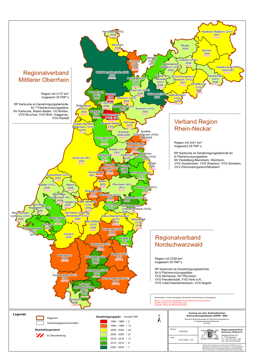 Regionalverband Mittlerer Oberrhein Verband Region Rhein-Neckar