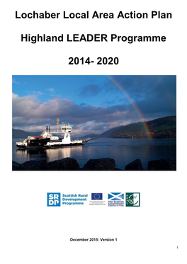 Lochaber Local Area Action Plan Highland LEADER Programme 2014- 2020