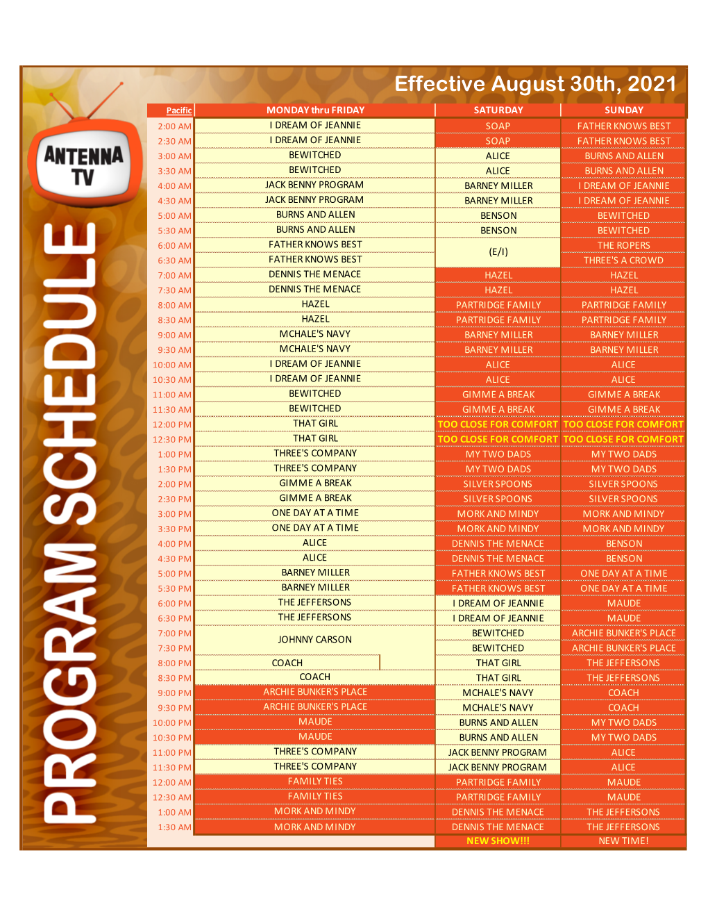 Download the Pacific Pdf Schedule