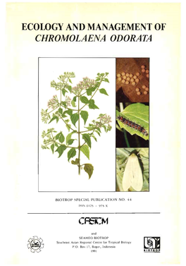 Proceedings of the Second International Workshop on Ecological Control of Chromolaena Odorata Bogor, Indonesia, 4-8 February 1991