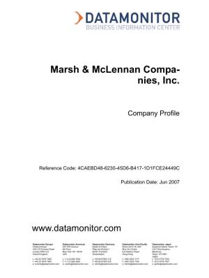 Marsh & Mclennan Compa