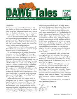 DAWG Tales Lists Honorary Pet Sitting During Your Vacation)