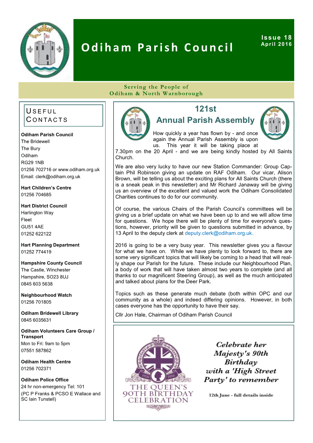 121St Annual Parish Assembly