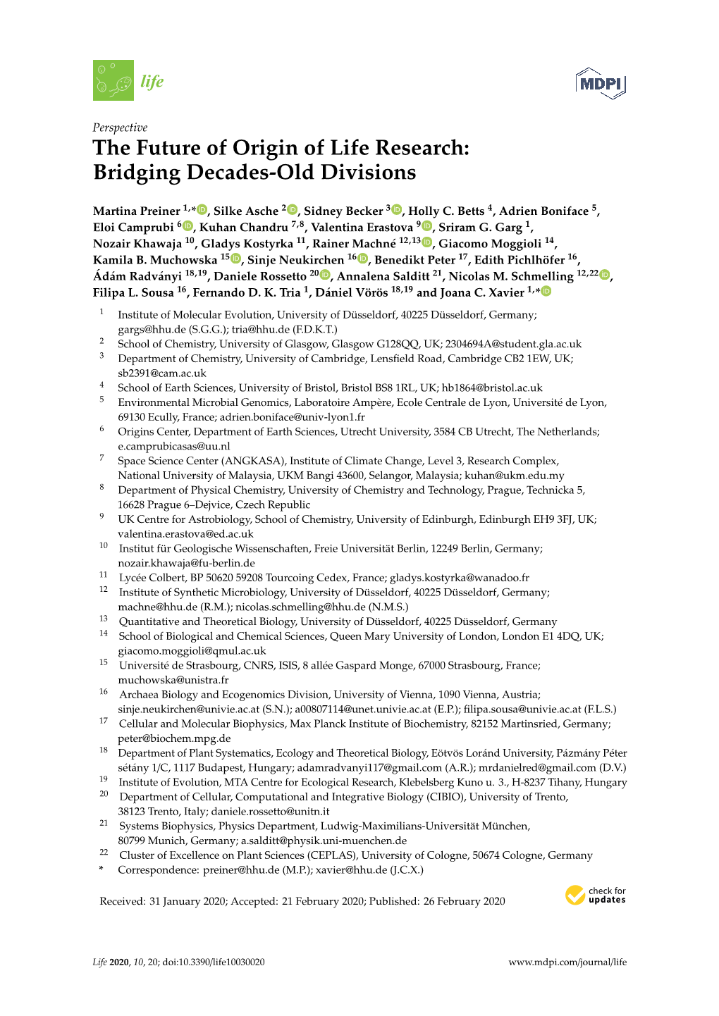 The Future of Origin of Life Research: Bridging Decades-Old Divisions