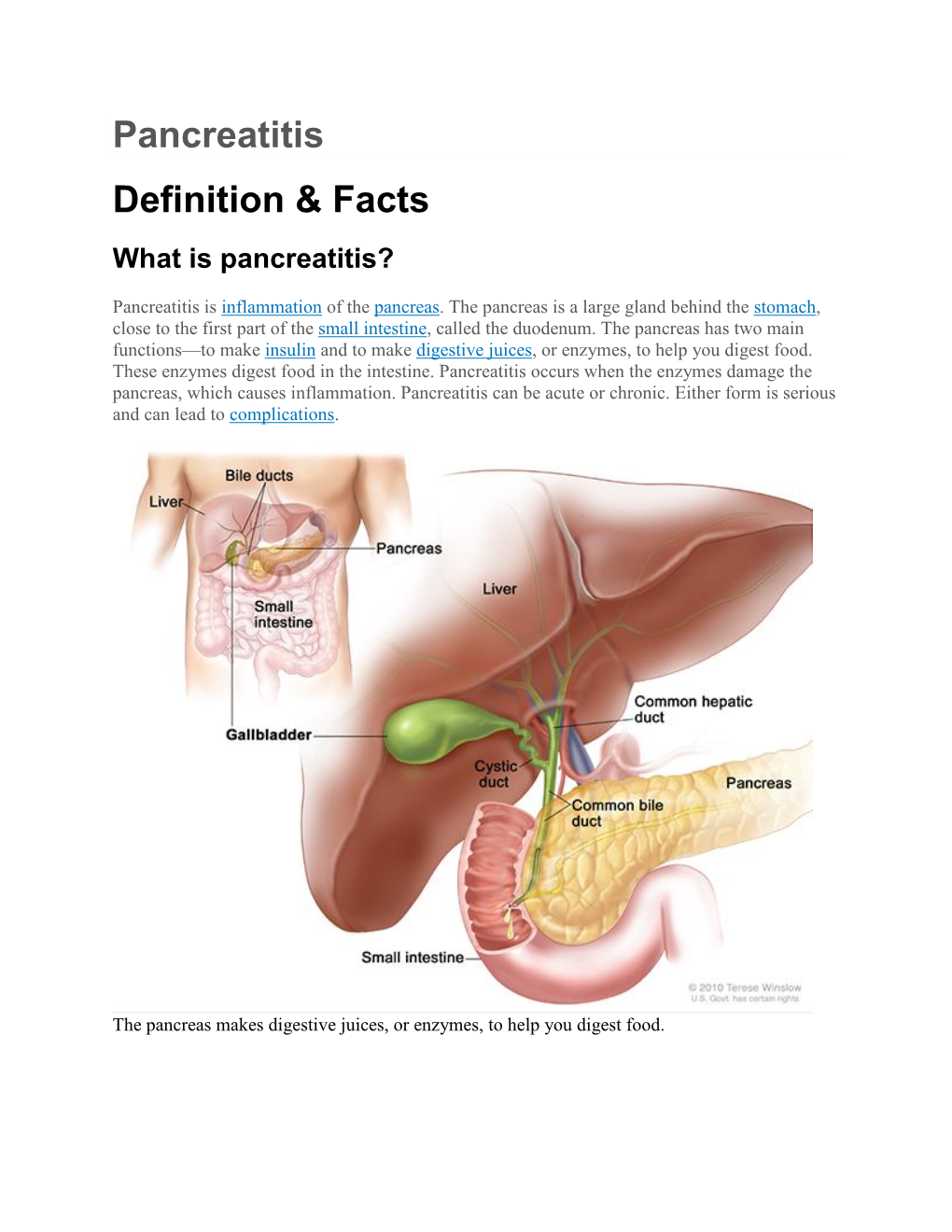 Pancreatitis Definition & Facts