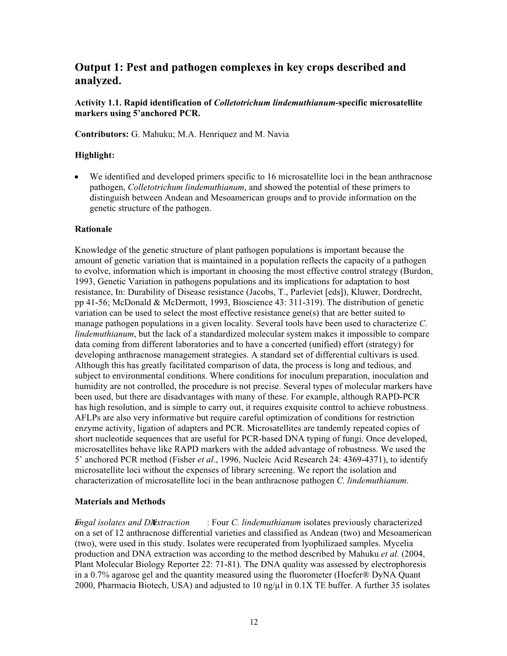 Pest and Pathogen Complexes in Key Crops Described and Analyzed