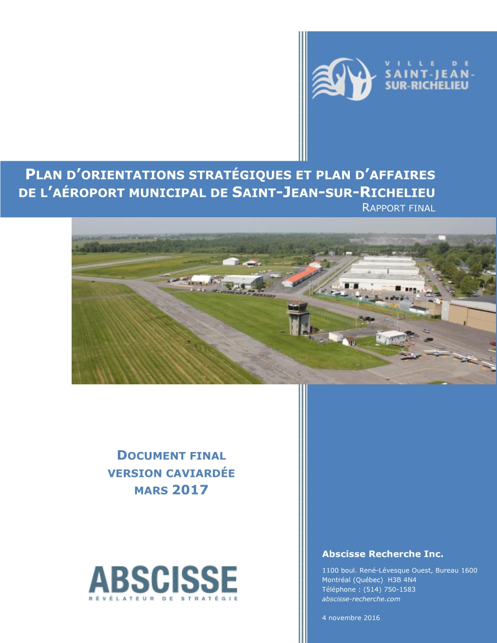 Plan D'orientations Stratégiques Et Plan D'affaires