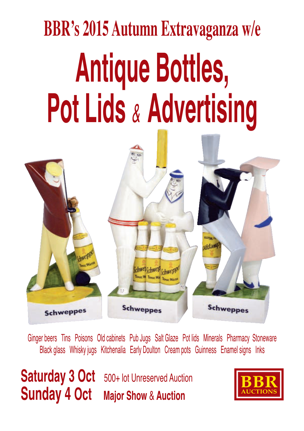Antique Bottles, Pot Lids& Advertising