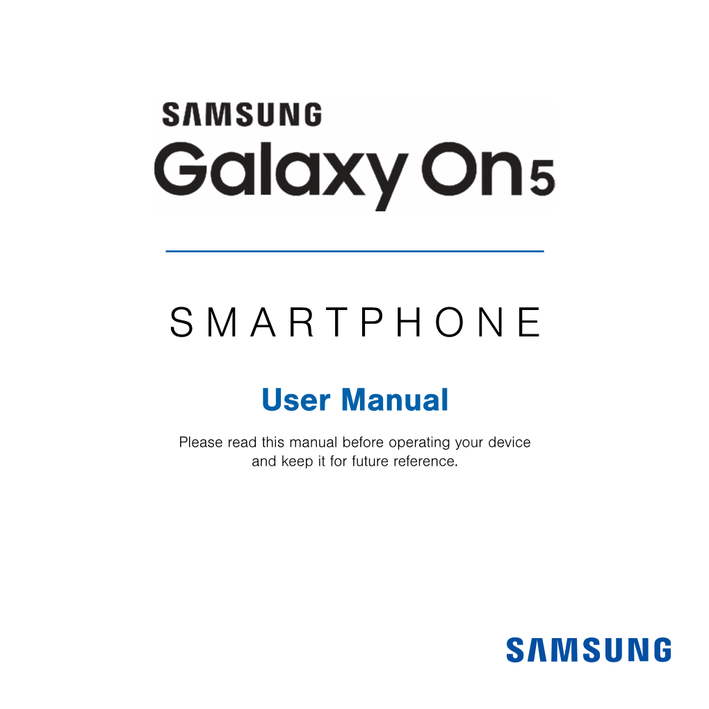 Samsung Galaxy On5 G550T User Manual